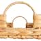 Hello Honey® 15.75" Natural Water Hyacinth Handwoven Tray with Handles